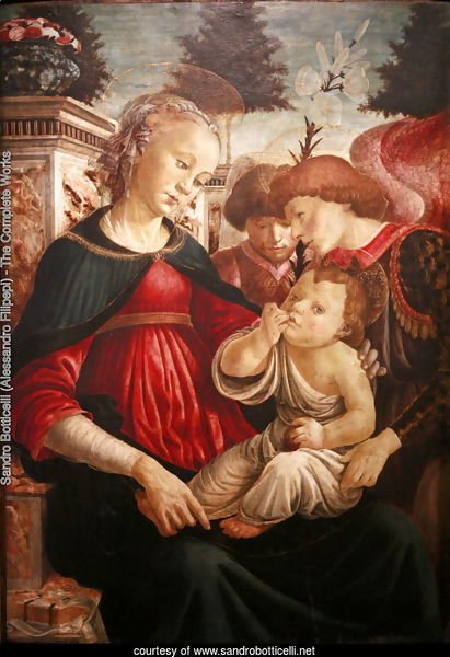 Virgin and child with two angels 2