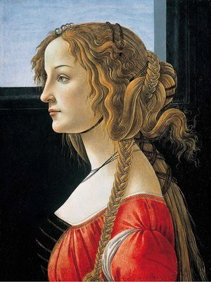Sandro Botticelli (Alessandro Filipepi) - Portrait of Simonetta Vespucci