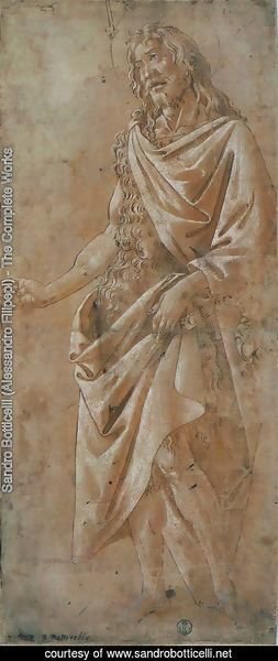 Sandro Botticelli (Alessandro Filipepi) - Saint Jean Baptiste