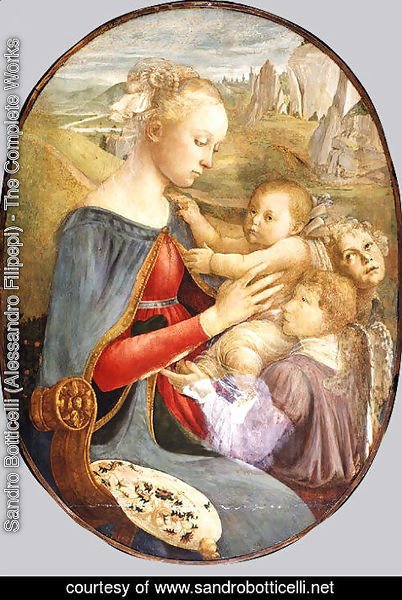 Sandro Botticelli (Alessandro Filipepi) - Madonna and Child with Two Angels 2
