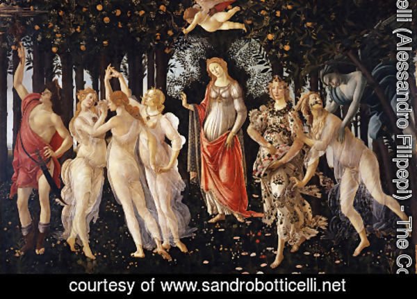 Sandro Botticelli (Alessandro Filipepi) - Allegory Of Spring   La Primavera