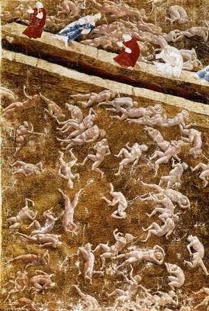 Sandro Botticelli (Alessandro Filipepi) - Illustration to the Divine Comedy (Inferno) 1480s