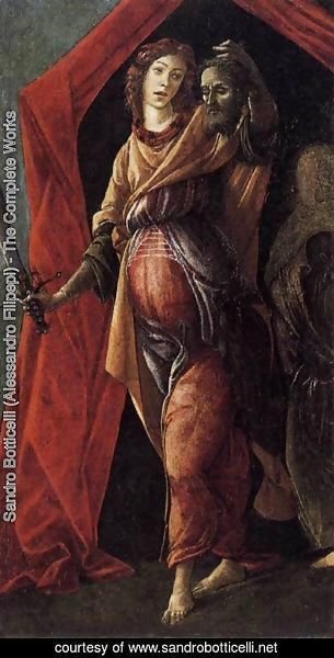 Sandro Botticelli (Alessandro Filipepi) - Judith Leaving the Tent of Holofernes 1495-1500