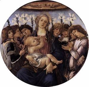Sandro Botticelli (Alessandro Filipepi) - Madonna and Child with Eight Angels c. 1478