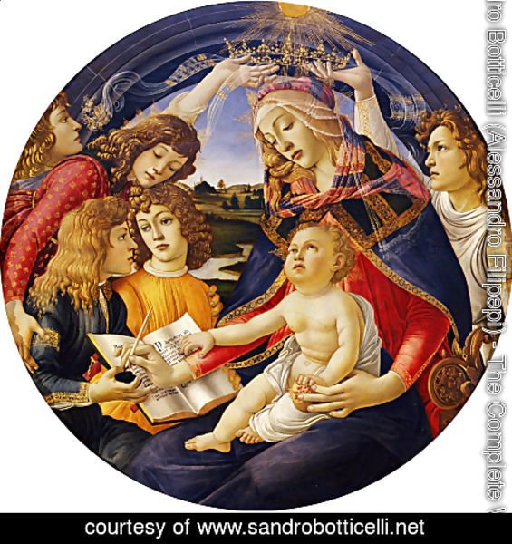 Sandro Botticelli (Alessandro Filipepi) - Madonna of the Magnificat (Madonna del Magnificat) 1480-81