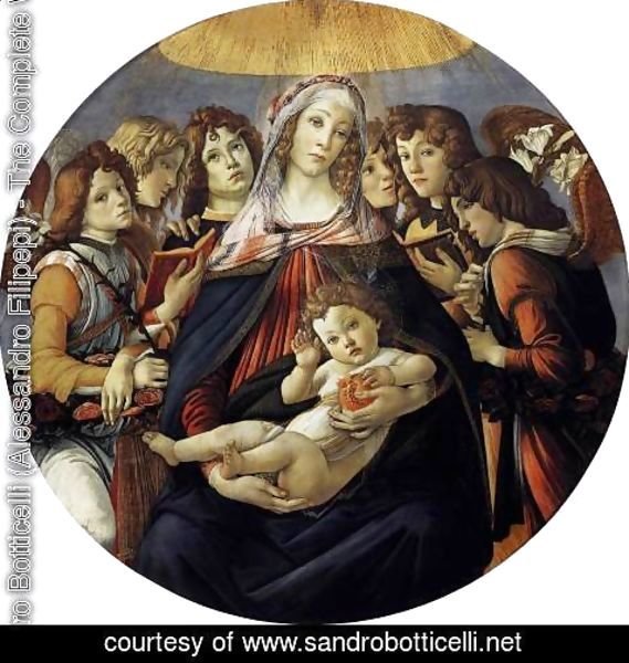 Sandro Botticelli (Alessandro Filipepi) - Madonna of the Pomegranate (Madonna della Melagrana)