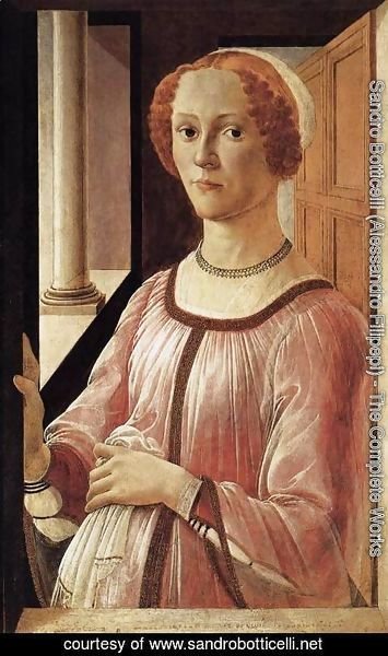 Sandro Botticelli (Alessandro Filipepi) - Portrait of a Lady 1470-75