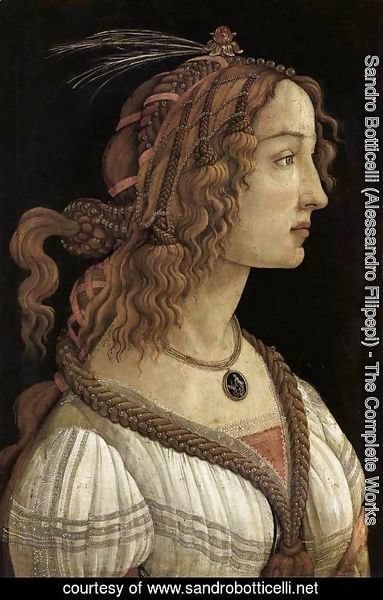 Sandro Botticelli (Alessandro Filipepi) - Portrait of a Young Woman 1480-85