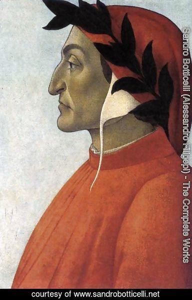 Sandro Botticelli (Alessandro Filipepi) - Portrait of Dante c. 1495