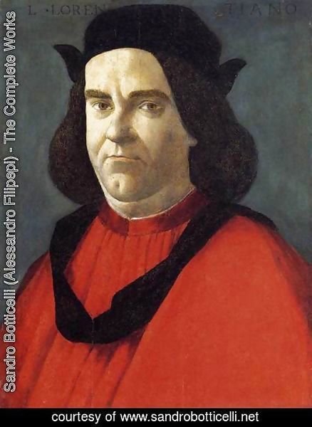 Sandro Botticelli (Alessandro Filipepi) - Portrait of Lorenzo di Ser Piero Lorenzi 1490-95