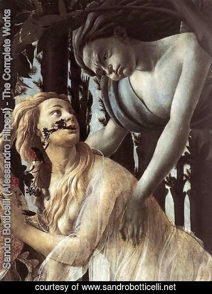 Sandro Botticelli (Alessandro Filipepi) - Primavera (detail 4) c. 1482