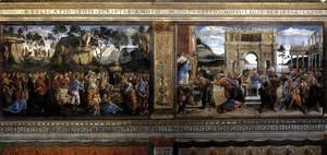 Sandro Botticelli (Alessandro Filipepi) - Scenes on the left wall 1481-82