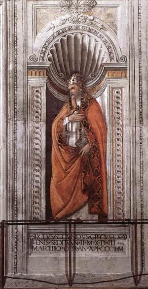 Sandro Botticelli (Alessandro Filipepi) - St Sixtus II 1481