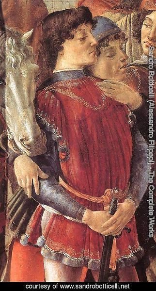 Sandro Botticelli (Alessandro Filipepi) - The Adoration of the Magi (detail 1) c. 1475