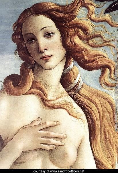 The Birth of Venus (detail 3) c. 1485
