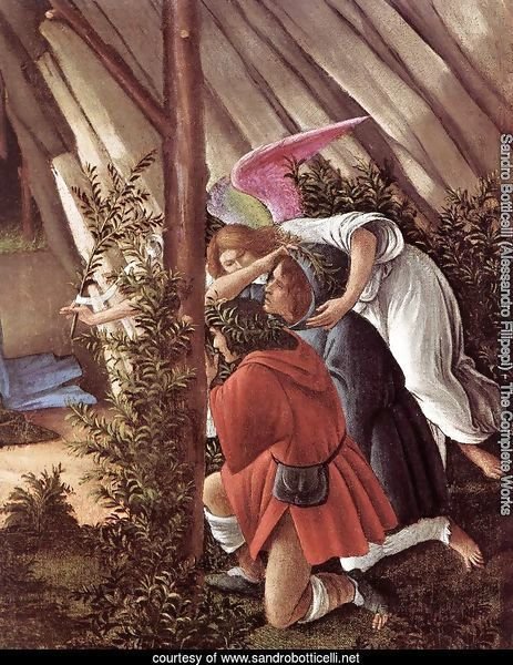 The Mystical Nativity (detail 2) c. 1500