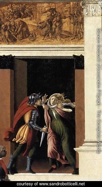 Sandro Botticelli (Alessandro Filipepi) - The Story of Lucretia (detail 1) 1496-1504