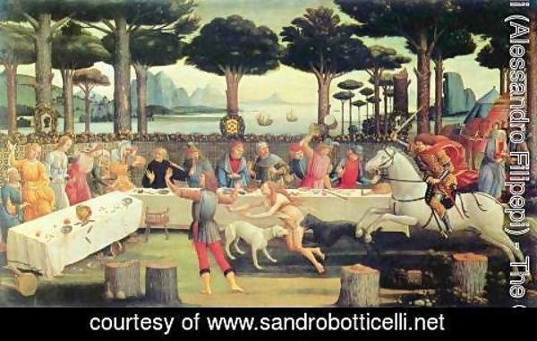 Sandro Botticelli (Alessandro Filipepi) - The Story of Nastagio degli Onesti (third episode) c. 1483