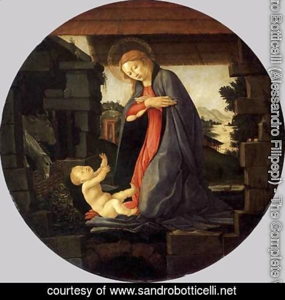 Sandro Botticelli (Alessandro Filipepi) - The Virgin Adoring the Child c. 1490