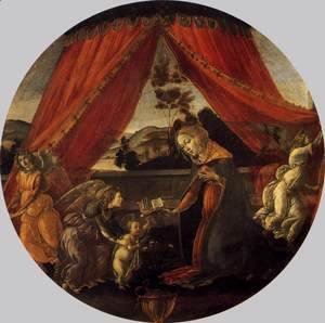 Sandro Botticelli (Alessandro Filipepi) - The Virgin and Child with Three Angels (Madonna del Padiglione), c. 1493