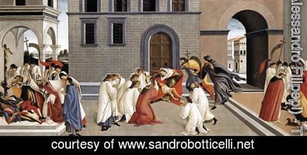 Sandro Botticelli (Alessandro Filipepi) - Three Miracles of St Zenobius 1500-05 2
