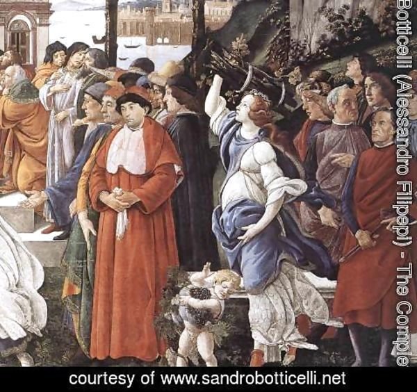 Sandro Botticelli (Alessandro Filipepi) - Three Temptations of Christ (detail 3) 1481-82