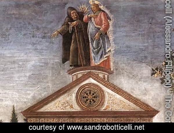 Sandro Botticelli (Alessandro Filipepi) - Three Temptations of Christ (detail 5) 1481-82