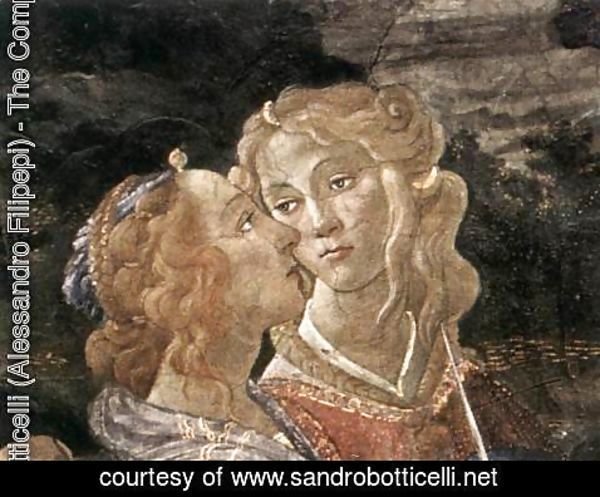Sandro Botticelli (Alessandro Filipepi) - Three Temptations of Christ (detail 7) 1481-82