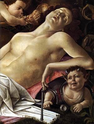 Sandro Botticelli (Alessandro Filipepi) - Venus and Mars (detail) c. 1483