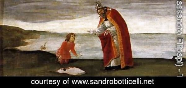 Sandro Botticelli (Alessandro Filipepi) - Vision of St Augustine
